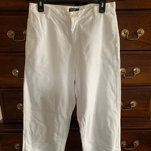 POLO BY RALPH LAUREN BOYS WHITE CORDUROY TROUSERS